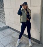 Women Reversible Stand Collar Vest