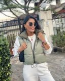 Women Reversible Stand Collar Vest