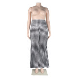 Sexy Women's Slim Bodycon Wide Leg Women's Pants Nightclub