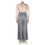 Sexy Women's Slim Bodycon Wide Leg Women's Pants Nightclub