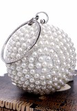 Women Pearl Round Dinner Bag