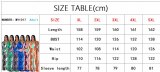 Plus Size Women Fall Print Sexy Off Shoulder Long Sleeve Jumpsuit