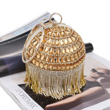 Women Round Handbag Cosmetic Bag Evening Bag
