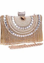 Women Pearl Fringe Evening Bag Women Pearl Fringe Evening Bag