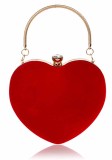Women Heart Tote Bag Cosmetic Bag Evening Bag