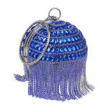 Women Round Handbag Cosmetic Bag Evening Bag