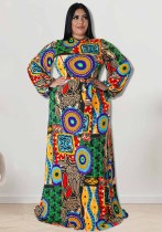 Plus Size Autumn Women's Clothing Back Zipper Long Maxi Dress Plus Size Autumn Women's Clothing Back Zipper Long Maxi Dress