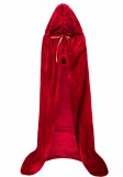 halloween velvet cape hooded wizard cape witch trench coat