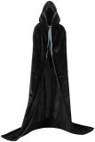 halloween cape hooded velvet trench coat stage costume