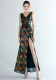 Plus Size Beauty Costume Long Sequin Formal Party Evening Dress