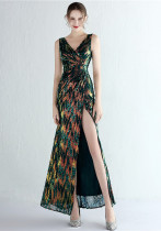 Plus Size Beauty Costume Long Sequin Formal Party Evening Dress Plus Size Beauty Costume Long Sequin Formal Party Evening Dress