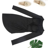 Sexy V-Neck Irregular Dress Nightclub Dress