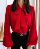 women's solid color professional shirt