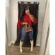 Women'S Shawl Loose Fashion Style Cropped Sweater Top