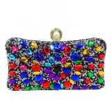Women Multi-Color Beaded Evening Bag