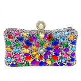 Women Multi-Color Beaded Evening Bag
