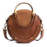 Women Round Bag Shoulder Messenger Bag