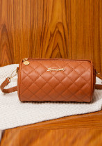 Trendy Bag Women'S Trendy One-Shoulder Messenger Bag Fashion Cylinder Bag Trendy Bag Women'S Trendy One-Shoulder Messenger Bag Fashion Cylinder Bag