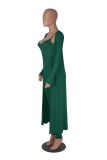 Fall Women'S Fashion Straps Jumpsuit + Casual Fall Loose Long Sleeves Cardigan