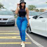 Women Slim Stretch Denim Pants