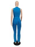 Women's Solid Color Tassel Two Piece Suit
