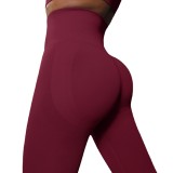 Spring Summer seamless peach hip training yoga pants women's sports running buttocks body fitness pants