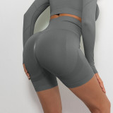 High Waist Butt Lift Sports Shorts Tight Fitting Gym Pants Quick Dry Training Running Yoga Pants