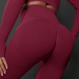 Spring Summer seamless peach hip training yoga pants women's sports running buttocks body fitness pants