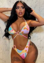 Ladies Swimwear Print Sexy Bikini Women Two Pieces Swimsuit Ladies Swimwear Print Sexy Bikini Women Two Pieces Swimsuit