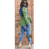 Women's Patchwork Denim Top Jacket