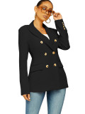 Fashion Women's Solid Color Slim Fit Blazer Jacket