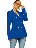 Fashion Women's Solid Color Slim Fit Blazer Jacket