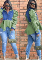 Women's Patchwork Denim Top Jacket Women's Patchwork Denim Top Jacket