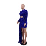 Fleece Sequin Sexy Women's Dress
