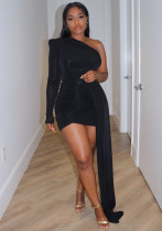 Women Sexy Slash Off Shoulder Bodycon Dress