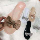 womenbow colored diamonds Slippers