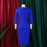 Women Elegant V-Neck Dress