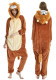 Exclusive flannel parent-child cartoon animal one-piece pajamas