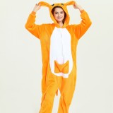 Exclusive flannel parent-child cartoon animal one-piece pajamas