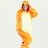 Exclusive flannel parent-child cartoon animal one-piece pajamas