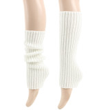 Leg Cover Autumn And Winter Pile Socks Knitting Loose Socks Retro Wool Girl Medium Tube Fashion Foot Cover