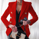 Women'S Solid Color Fashion Casual Blazer Jacket