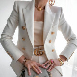 Women'S Solid Color Fashion Casual Blazer Jacket