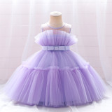 Girls Dress Tutu Dress Mesh Birthday Princess Dress Children'S Dress
