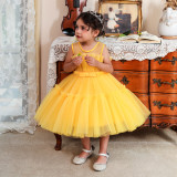 Girls Dress Tutu Dress Mesh Birthday Princess Dress Children'S Dress