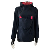 Women Fall/Winter 3-in-1 Multifunctional Mom Kangaroo Hoodies Coat