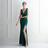 Long Sequins Plus Size Costume Formal Party Evening Dress
