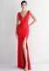 Long Sequins Plus Size Costume Formal Party Evening Dress