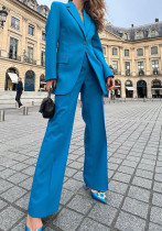 Women Long Sleeve Blazer And Pants Two Piece