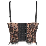 Spring lace suspenders adjustable vest